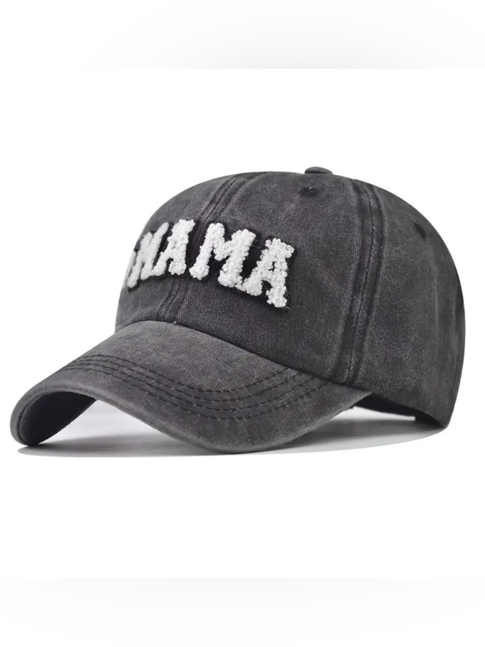 MAMA Sherpa Patch Canvas Baseball Hat New Motherhood Gift New